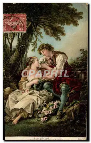 Fantaisie - Couple - amour - Madame Laillet - Ansichtskarte AK