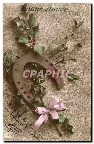 Fantaisie - Bonne Annee - Fer de Cheval - bonheur - horse shoe - Cartes postales