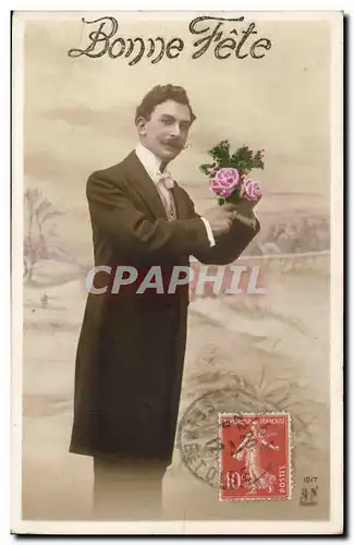 Fantaisie - Homme - Bonne Fete - Cartes postales