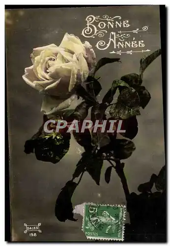 Fantaisie - Bonne Annee - Rose - Cartes postales