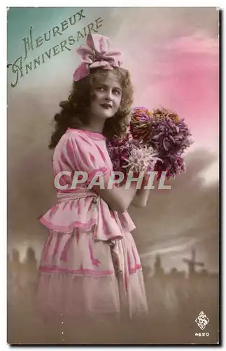 Fantaisie - Femme - Woman with long flowing hair - Cartes postales