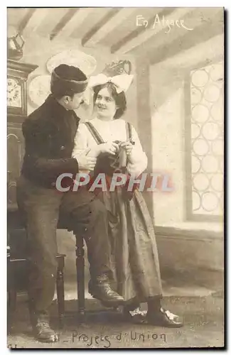 Fantaisie - Couple - En Alsace - Projets d&#39Union - Cartes postales