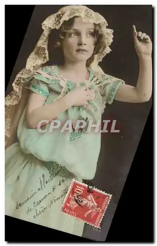 Fantaisie - Enfant - beautiful child with veil - Cartes postales