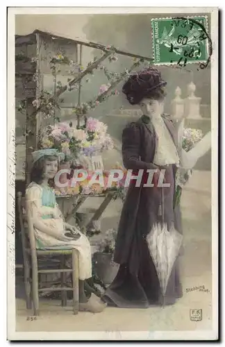 Fantaisie - Femme et Enfant - Cartes postales