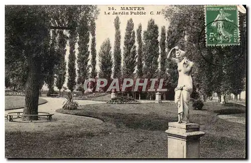 Mantes Cartes postales Le jardin public