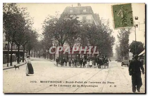 Montrouge Cartes postales Rond point de l'avenue du parc et de l'avenue de la Republique