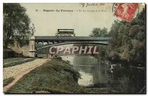 Nogent le Perreux Cartes postales L&#39ile des loups et le pont