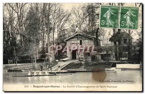 Nogent sur Marne Ansichtskarte AK La societe d&#39encouragement de sport nautique (aviron rowing)