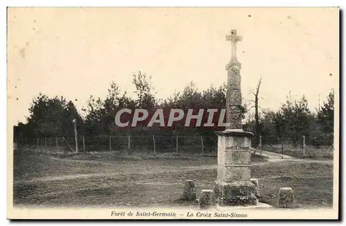 Foret de Saint GErmain en Laye Cartes postales La croix Saint Simon