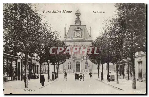 Cartes postales PArc Saint Maur La mairie