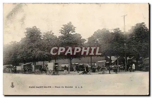 Cartes postales PArc Saint Maur place du marche