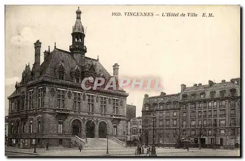 Vincennes Cartes postales l&#39hotel de ville