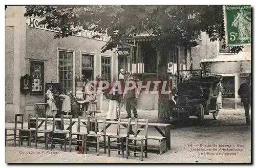 Chennevieres Cartes postales Bords de Marne Vue interieure de l&#39hostellerie de l&#39ecu de France (automobile