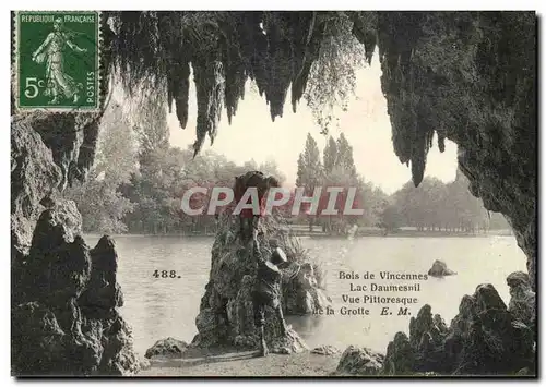 Bois de Vincennes Cartes postales Lac Daumesnil Vue pittoresque de la grotte
