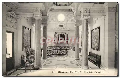 Ansichtskarte AK Chateau de Chantilly Vestibule d&#39honneur