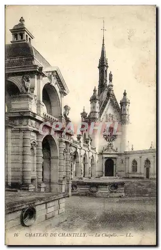 Cartes postales Chateau de Chantilly La chapelle