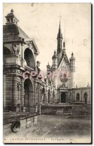 Cartes postales Chateau de Chantilly La chapelle