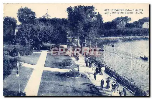 Enghien les Bains Cartes postales Les jardins du lac