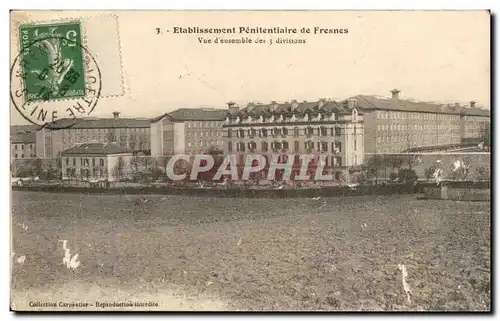 Cartes postales Etablissement penitentiaire de Fresnes Vue d&#39ensemble des 3 divisions