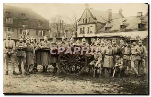 CARTE PHOTO Militaria Regiment CAnon