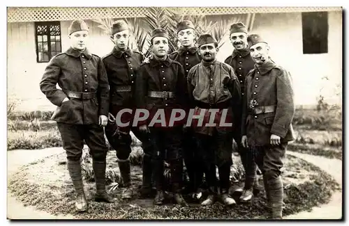 CARTE PHOTO Militaria Regiment