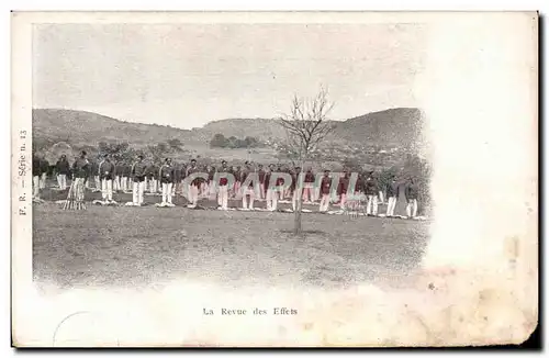 CARTE PHOTO Militaria Regiment La revue des effets