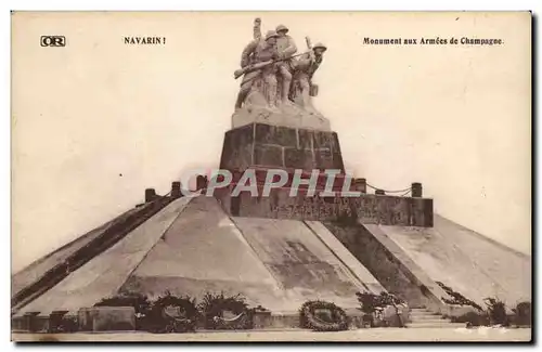 Cartes postales Navarin ! Monumen taux armees de Champagne
