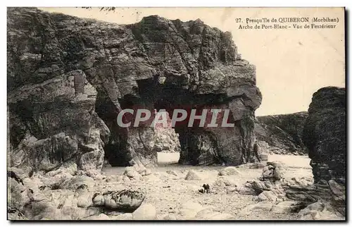 Ansichtskarte AK Presqu&#39ile de Quiberon Arche de Port Blanc Vue de l&#39exterieur