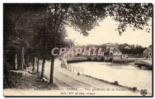 Auray Cartes postales Vue generale de la riviere