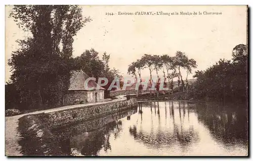 Environs d'Auray Cartes postales L'etang et le moulin de la Chartreuse