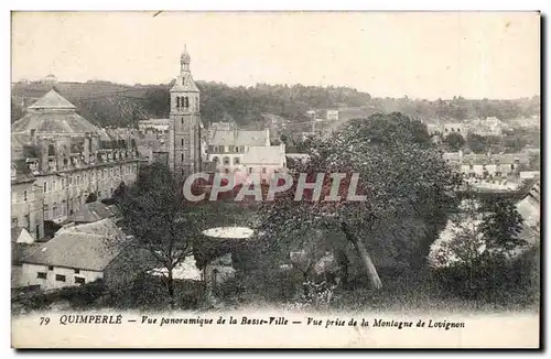 Quimperle Cartes postales Avue panoramique de la basse ville Vue prise de la montagne Lovignon