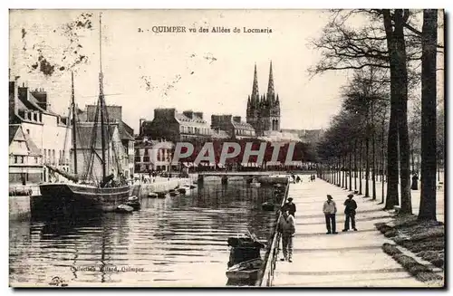 Quimper Cartes postales Vu des allees de Locmarie