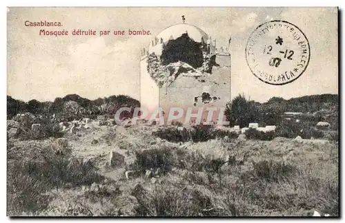 Monaco - Casablanca - Mosquee detruite par une bombe - Cartes postales