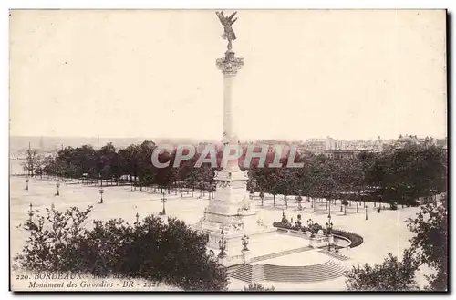 Bordeaux - Monument des Girondins - Cartes postales