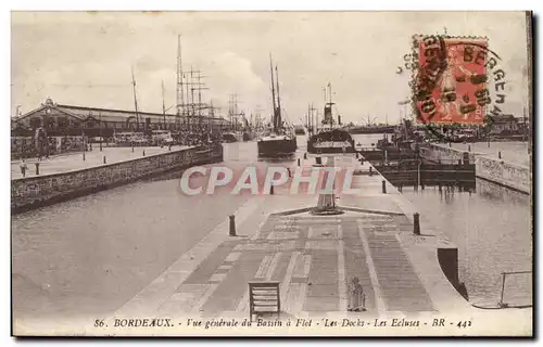 Bordeaux - Vue Generale du Bassin a Flot - Les Docks - Les Ecluses - Ansichtskarte AK