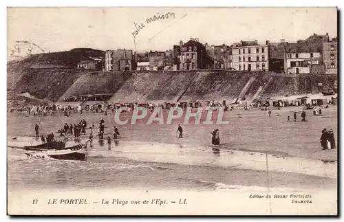 Le Portel - la Plage vue de l&#39Epi - Cartes postales