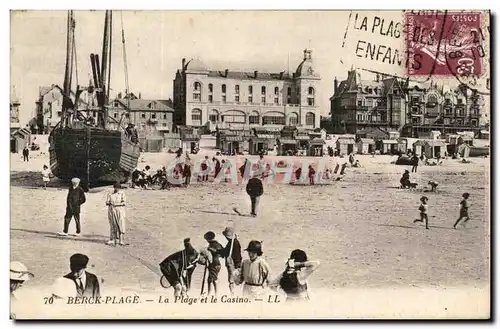 Berck Plage - La Plage et le Casino - Cartes postales