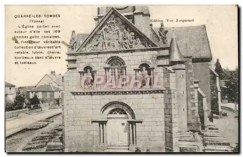 Quaare les Tombes - L&#39Eglise Portail avec autour d&#39elle ses 109 tombes gallo romaines - Cartes postales