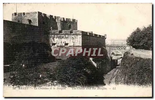 Brest Ansichtskarte AK Le chateau et le donjon