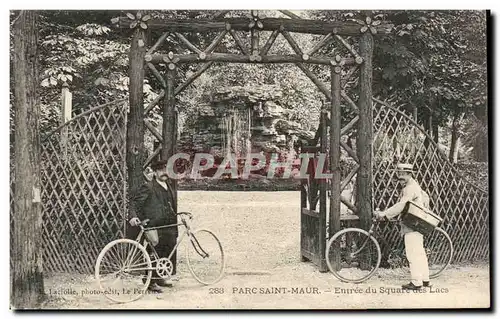 Parc Saint Maur Cartes postales Entre du square des lacs (cyclistes cycle velo)