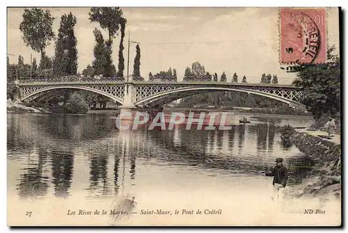Cartes postales Les rives dela Marne Saint Maur le pont de Creteil