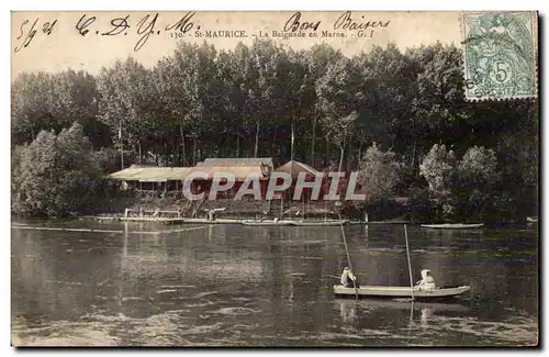 Saint Maurice Cartes postales La baignade en marne