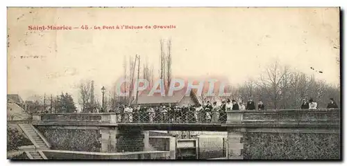 Saint Maurice Cartes postales Le pont a l&#39ecluse de Gravelle