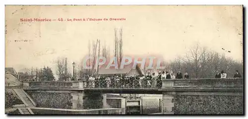 Saint Maurice Cartes postales Le pont a l'ecluse de Gravelle