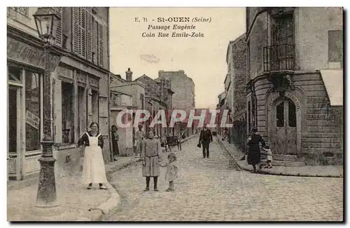 Saint Ouen Cartes postales Passage Eugenie Coin Rue Emile Zola