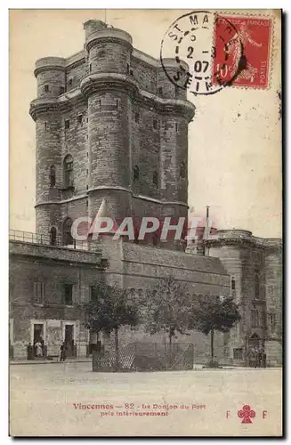 Vincennes Cartes postales Le donjon du fort pris interieurement