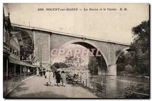 Nogent sur Marne Cartes postales La marne et le viaduc