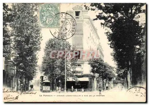 Le Perreux Cartes postales Avenue Ledru Rollin et rue de la station