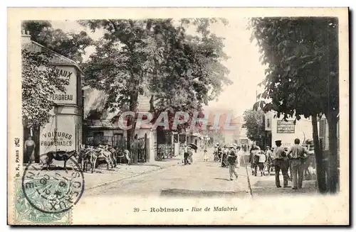 Robinson Cartes postales Rue des Malabris (ane anes donkey donkeys)