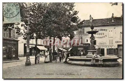 Colombes Cartes postales La place de la mairie